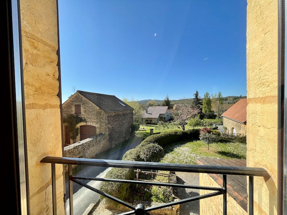 Chambre d'hôtes à Sarlat vue sur le jardin